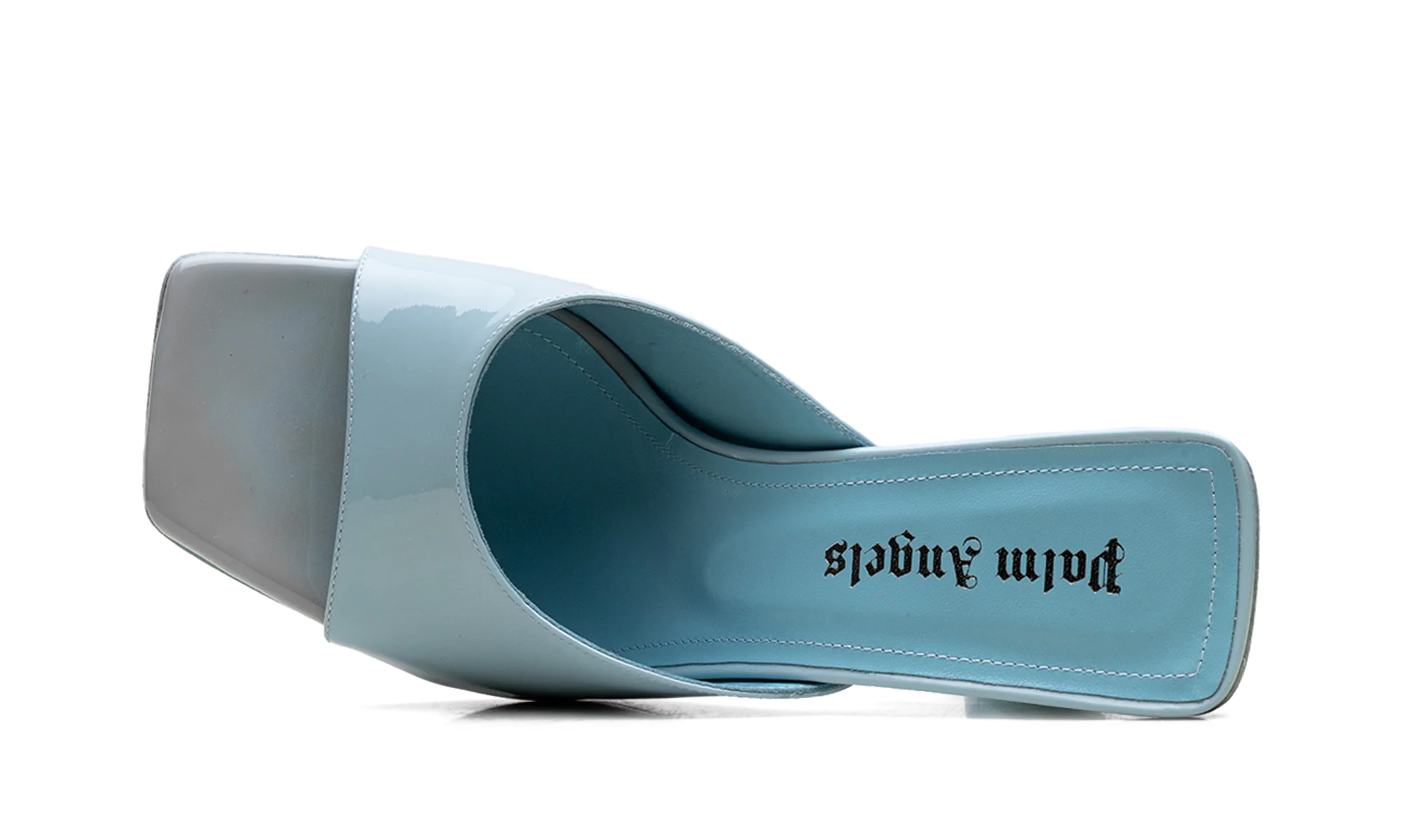 Mule Leather Heels WMNS "Blue" PWIJ003S23LEA0014000