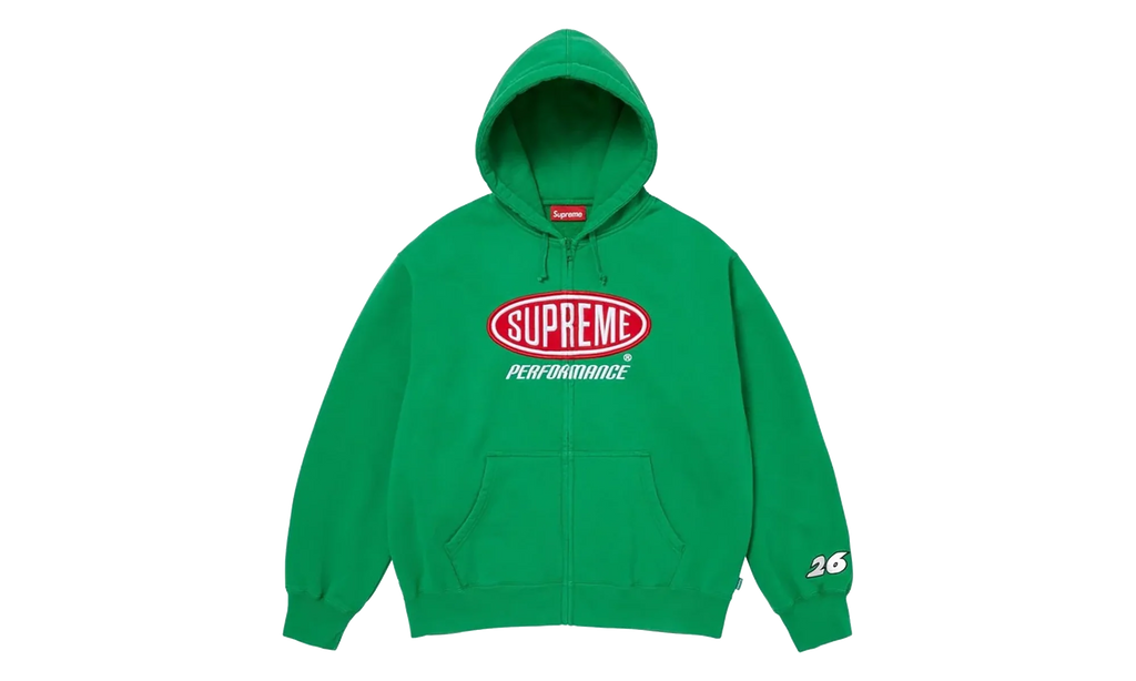 Performance Zip Up Hoodie "SS26 - Green" SU27267