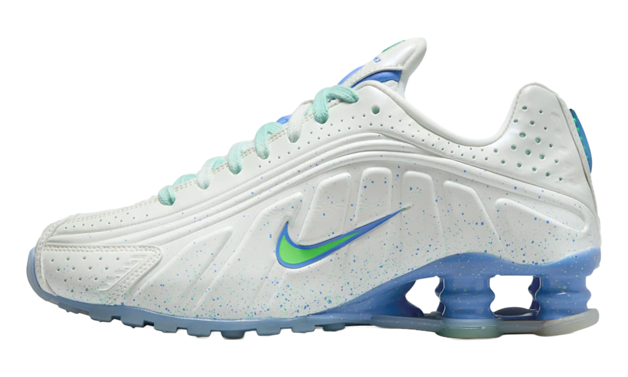 Shox R4 WMNS "Summit White / Royal Pulse / Mint Foam / Green Strike" IH2343 100