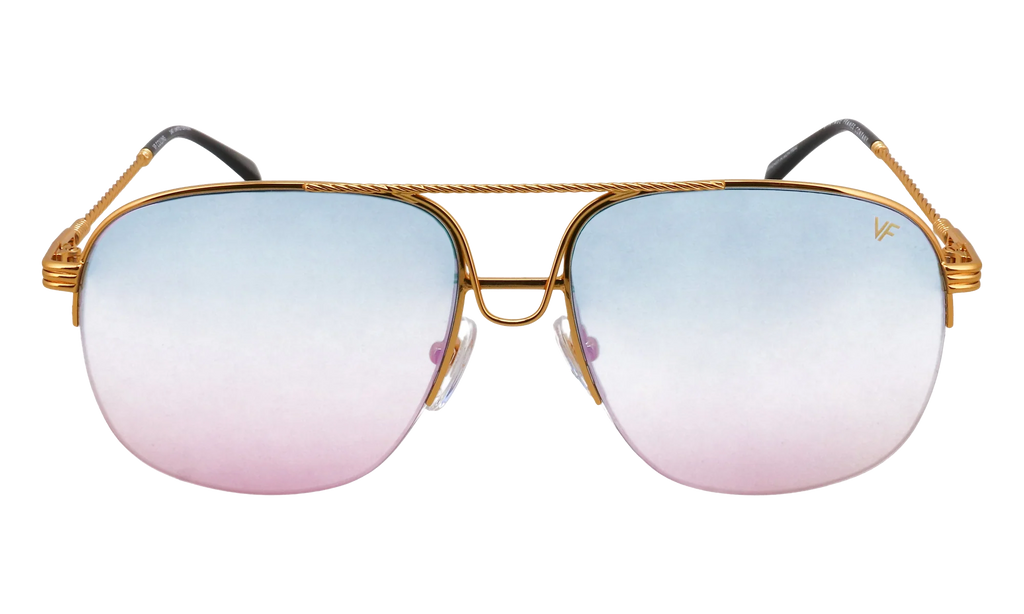 Collins Half Rim 24KT "Yellow Gold / Blue Pink Gradient Multiflash" MPCL2 0005 54T8