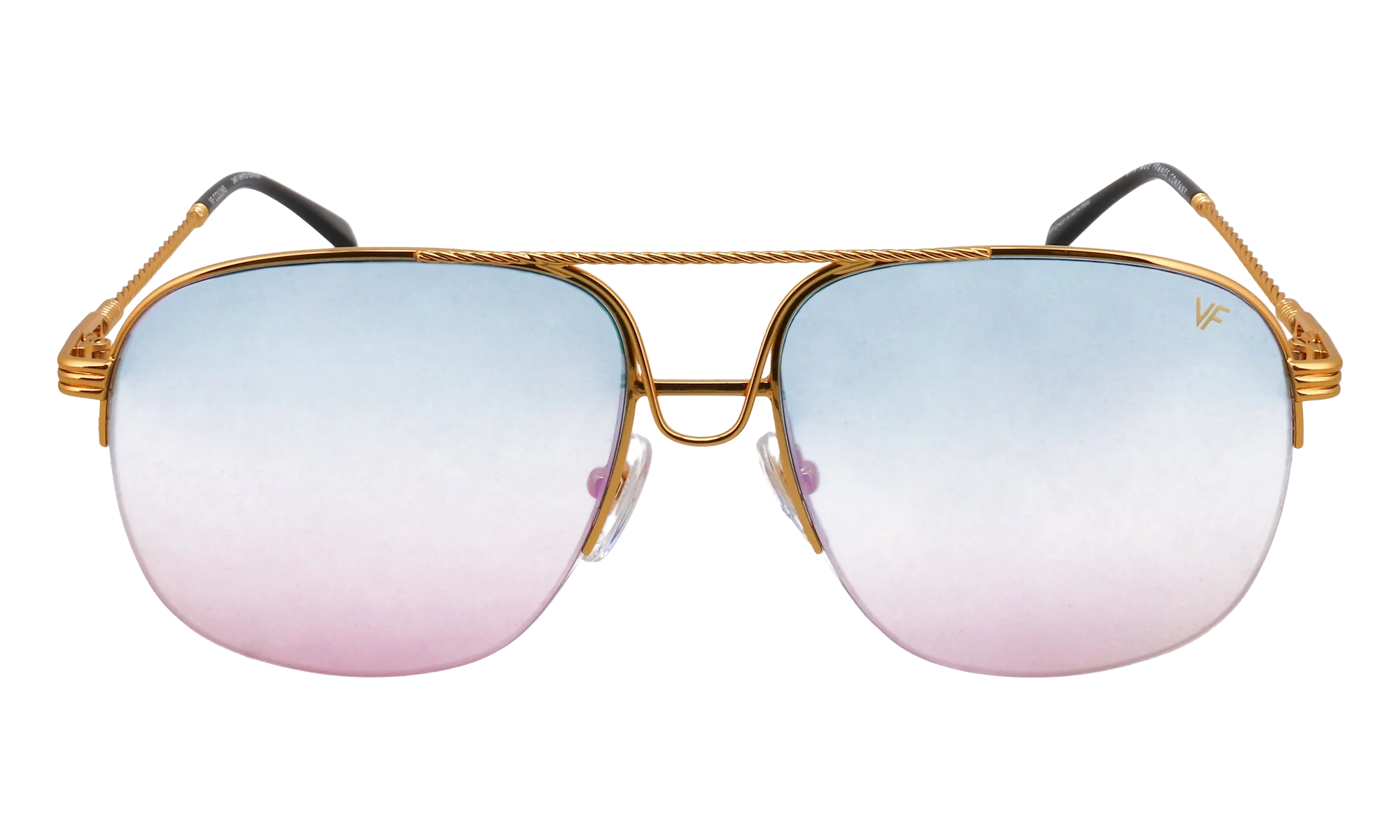 Collins Half Rim 24KT "Yellow Gold / Blue Pink Gradient Multiflash" MPCL2 0005 54T8
