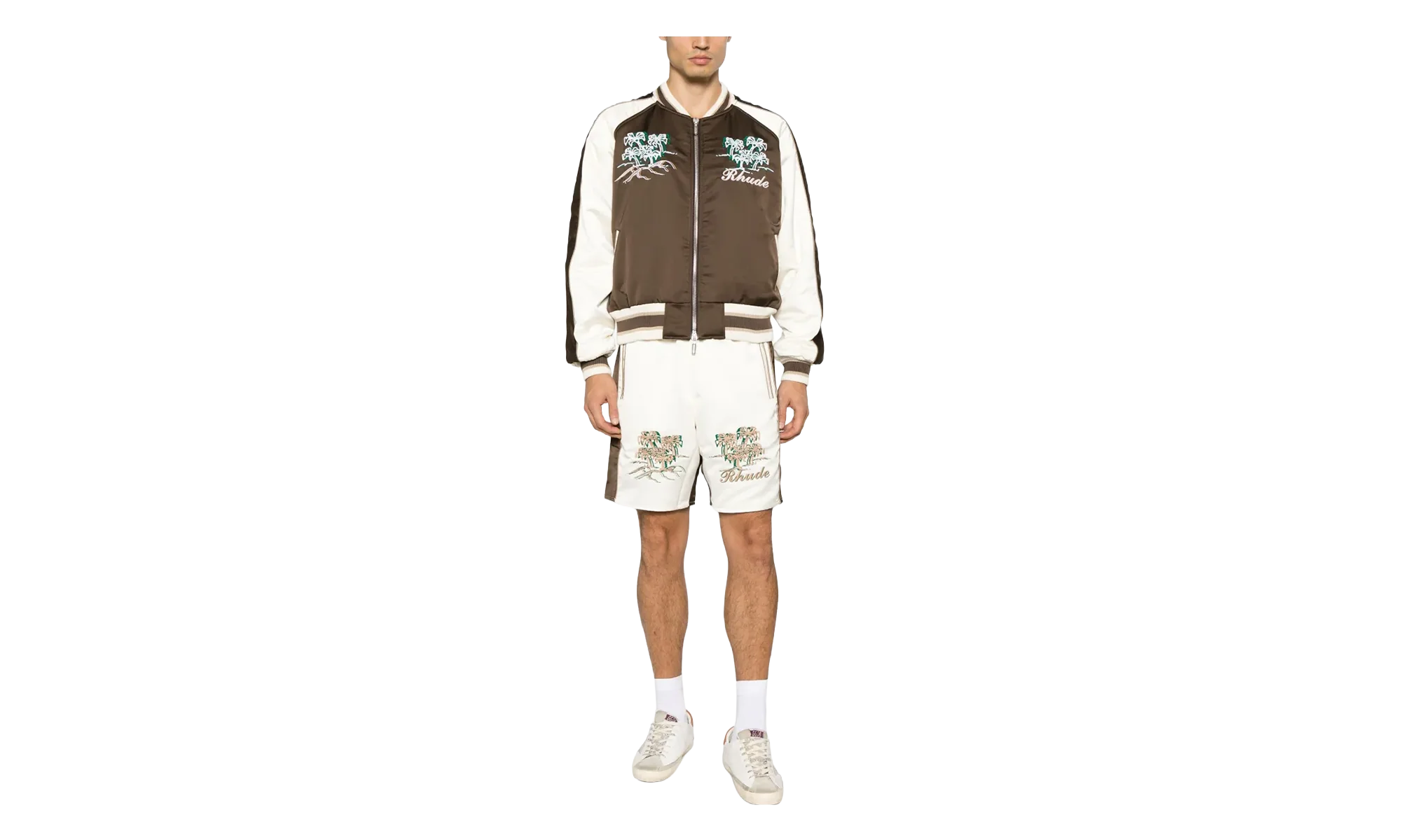 Satin Souvenier Shorts "Beige" RHPF23SH06083686