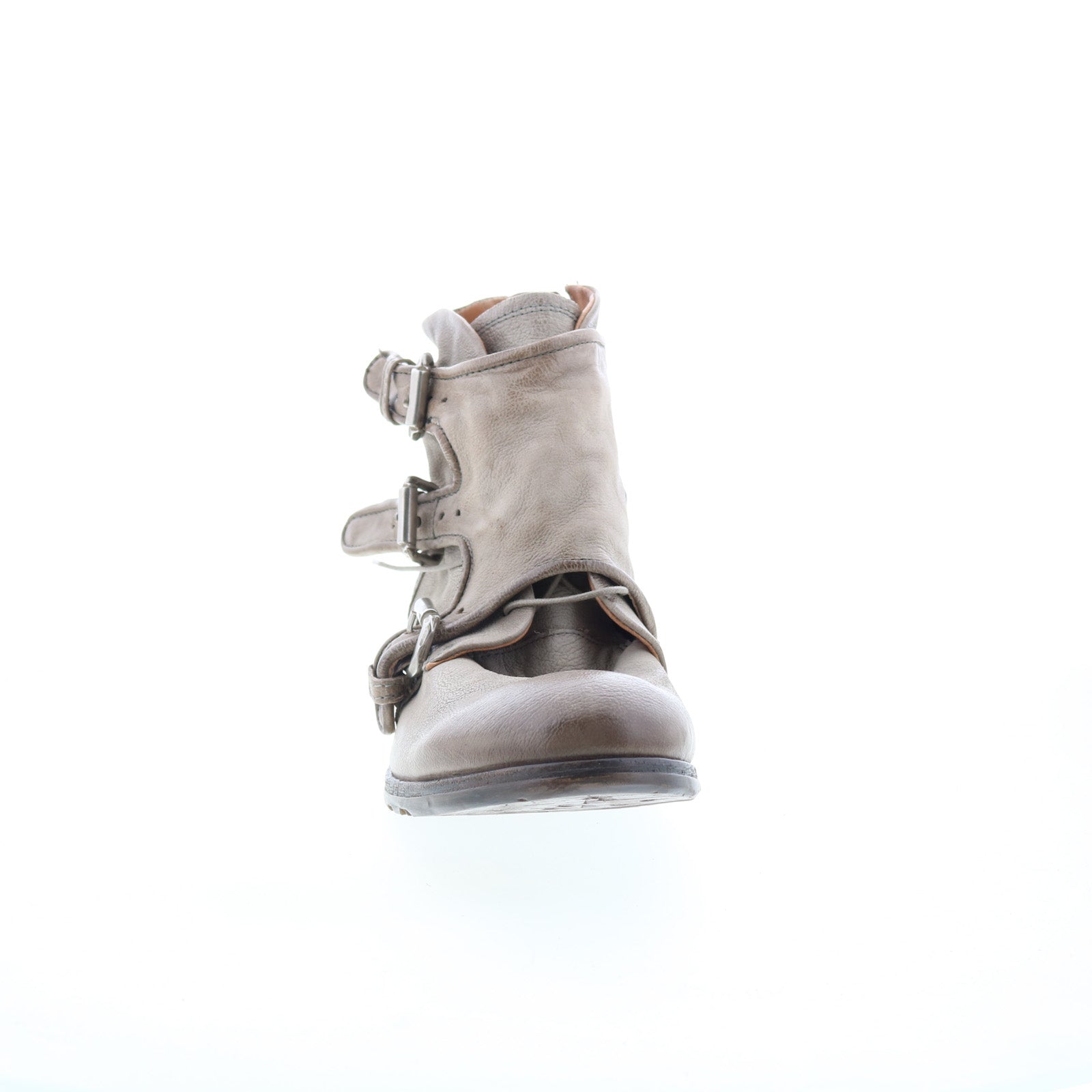Copper Mens Gray Leather Zipper Casual Dress Boots