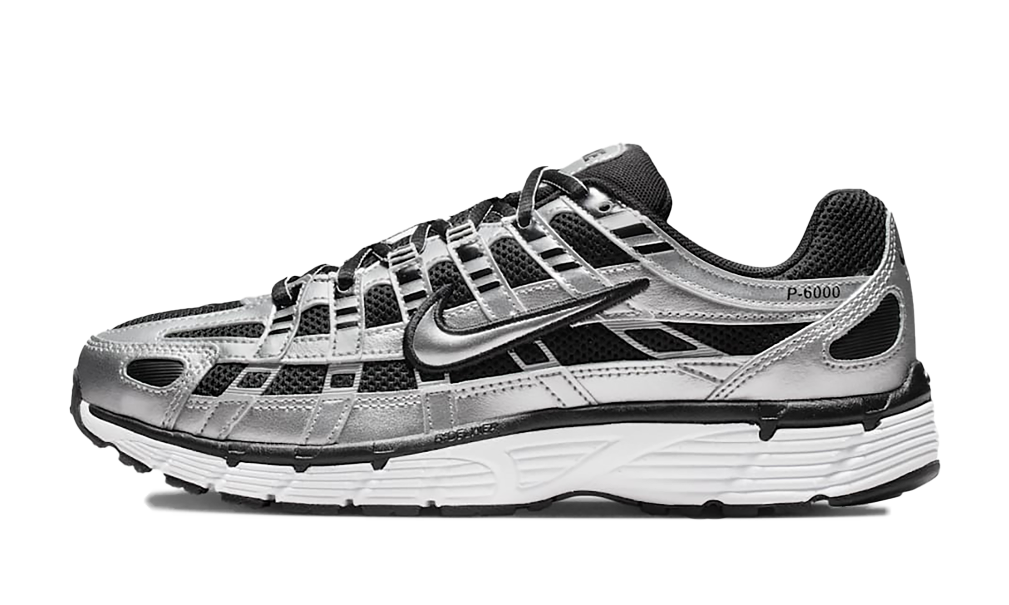 P-6000 Womens"Metallic Silver Black'" BV1021-013