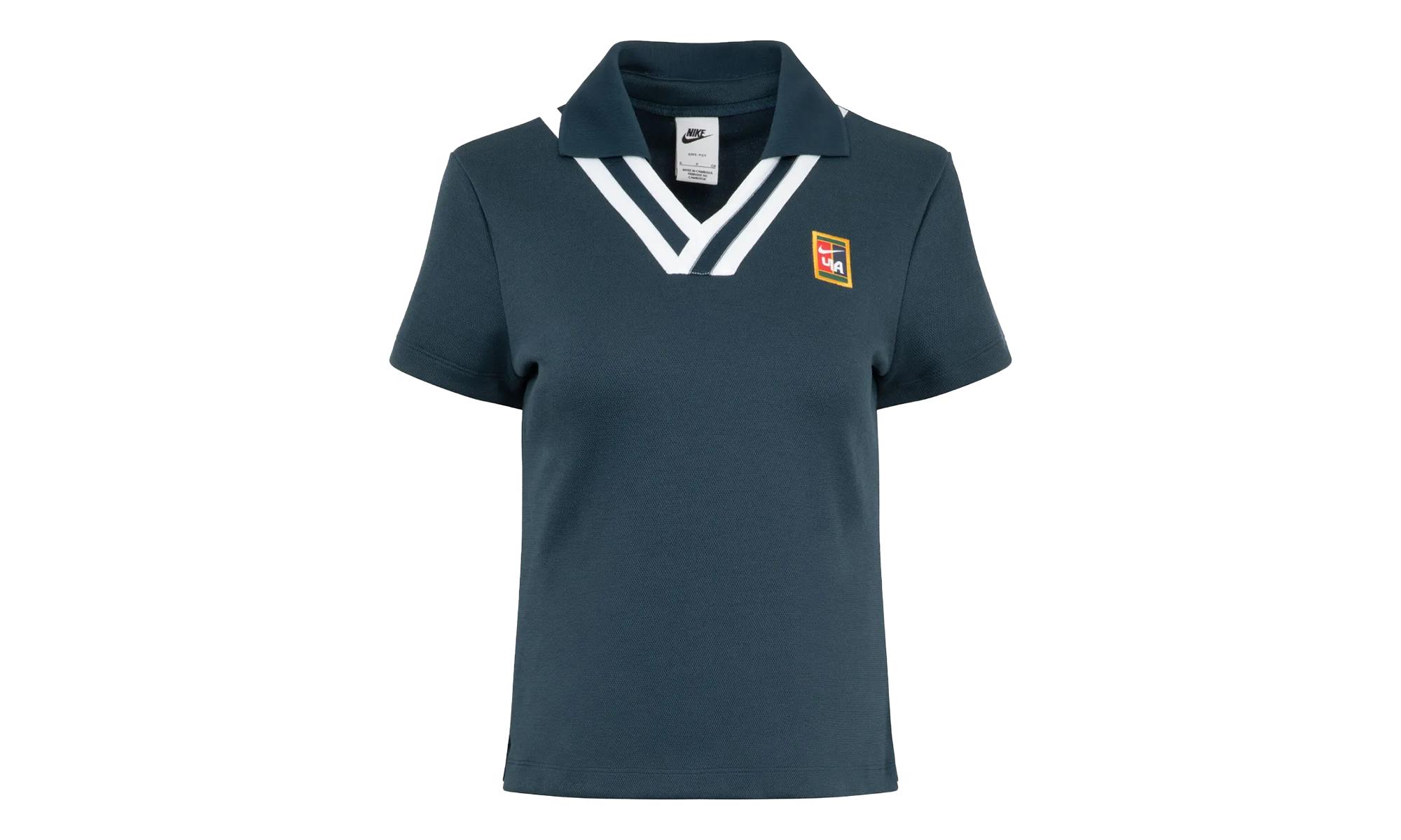 YOON Short-Sleeve Polo Top WMNS"Armoury Navy/ White" FZ0276 478