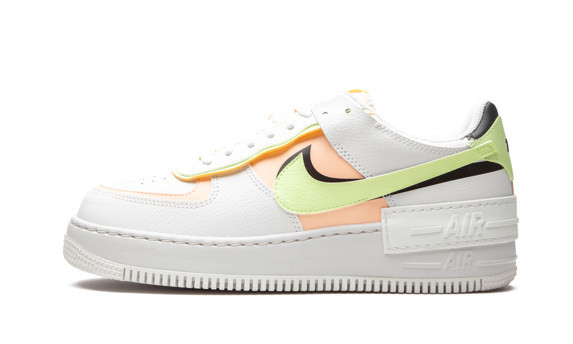 AIR FORCE 1 SHADO MNS WMNS"White/ Barely Volt/ Crimson Tint"
