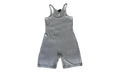 Ribbed Embroidered Romper "Grey" CHRM1005