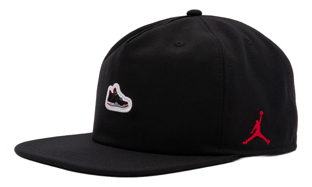 Jordan Pro Unstructured AJ4 Patch Hat "Black / University Red" IM5688 010