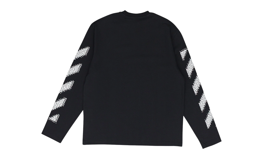 Pixel Diagonal Skate L/s Tee "Black / White" OFW MTPS 0063