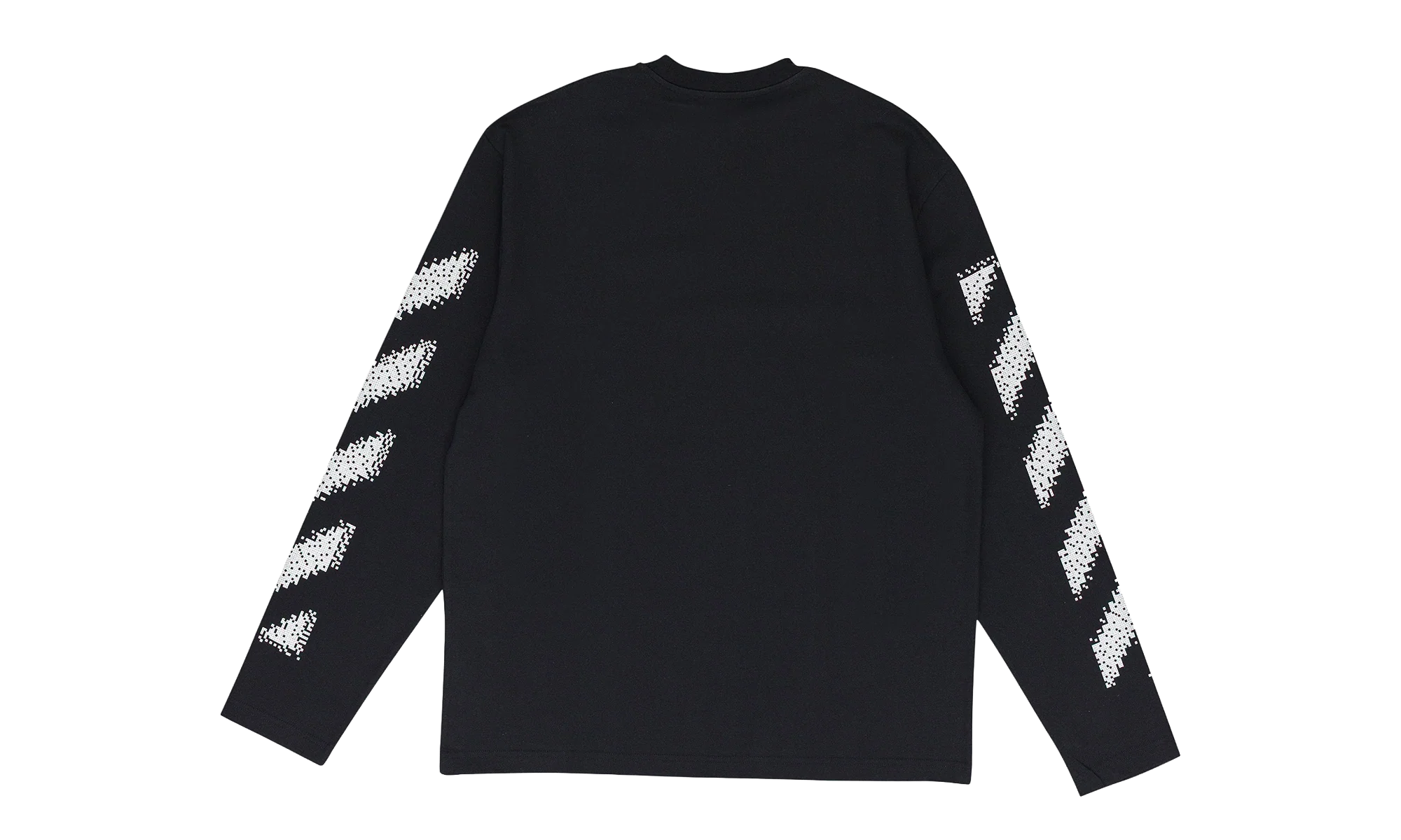 Pixel Diagonal Skate L/s Tee "Black / White" OFW MTPS 0063
