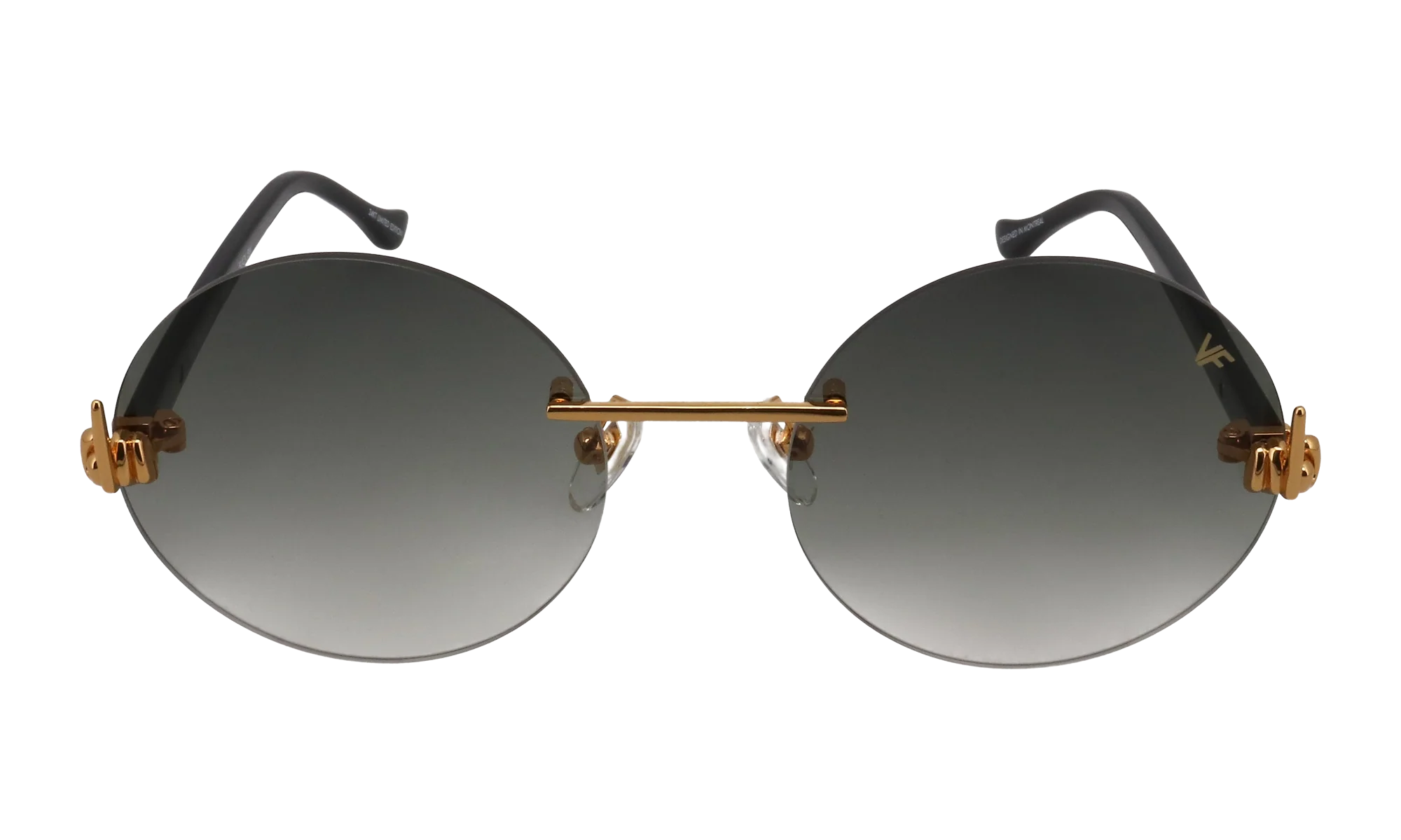 508 Rimless Drill Mount F.U. Edition 24KT "Yellow Gold / Black / Grey Gradient" DMMF2 0003 15T8