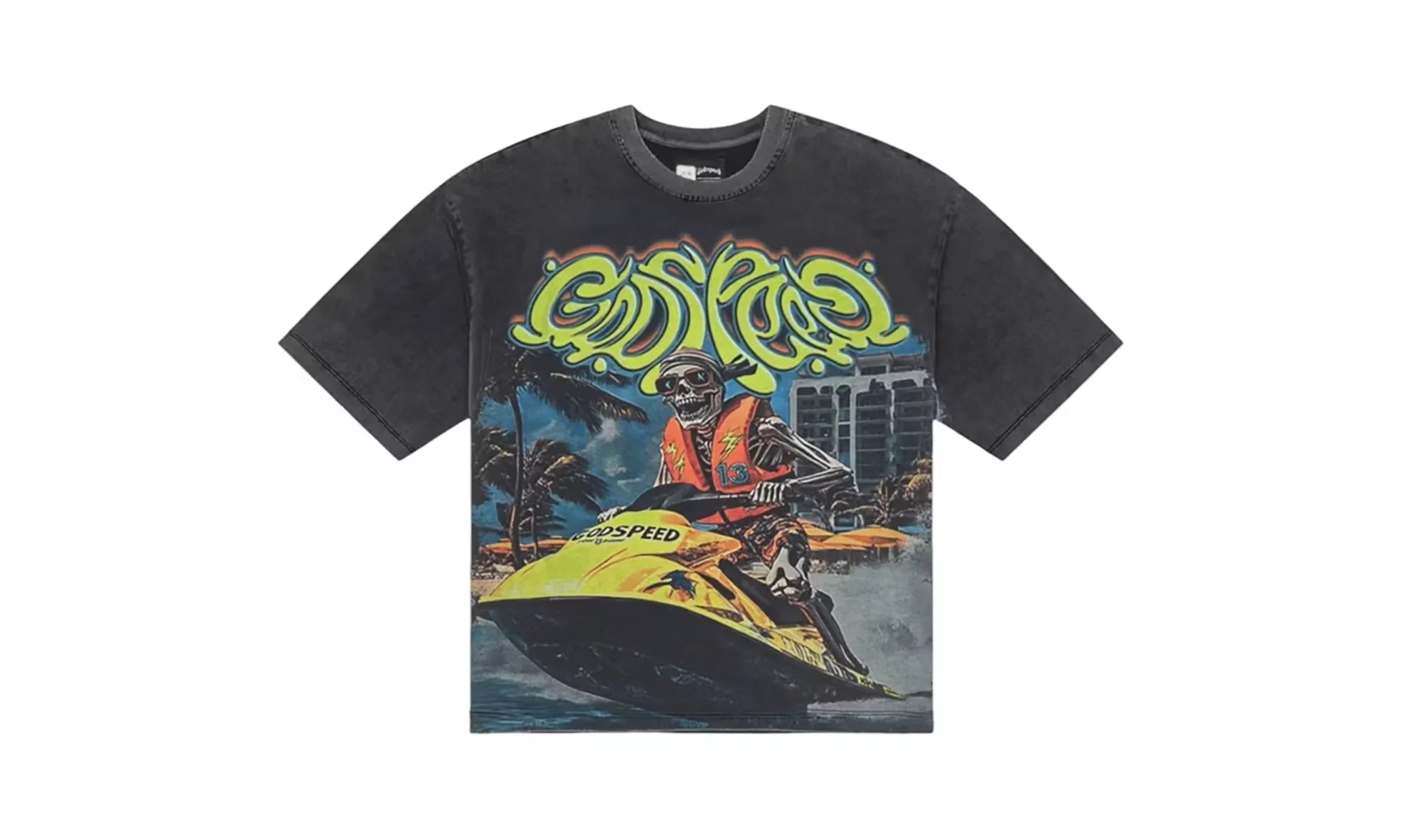 Wave Runner T-shirt "Grey Wash" 10079620
