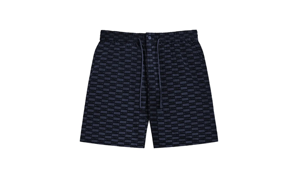 Flocked Monogram Mason Short "Nocturnal" KHM060533 413