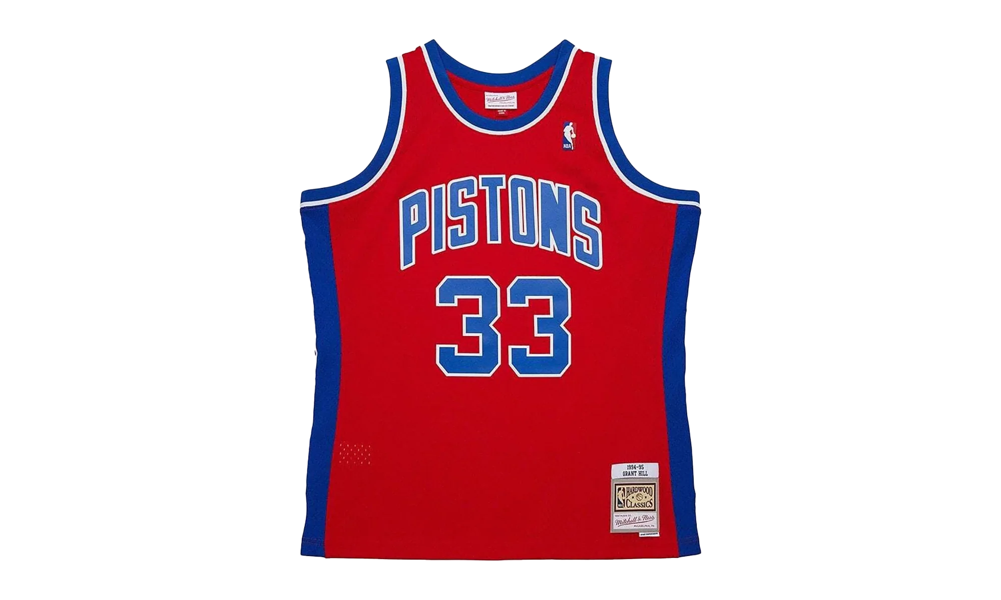 NBA Grant Hill Dark Jersey "1994 Detroit Pistons - Red" JY8722 DPIRED1