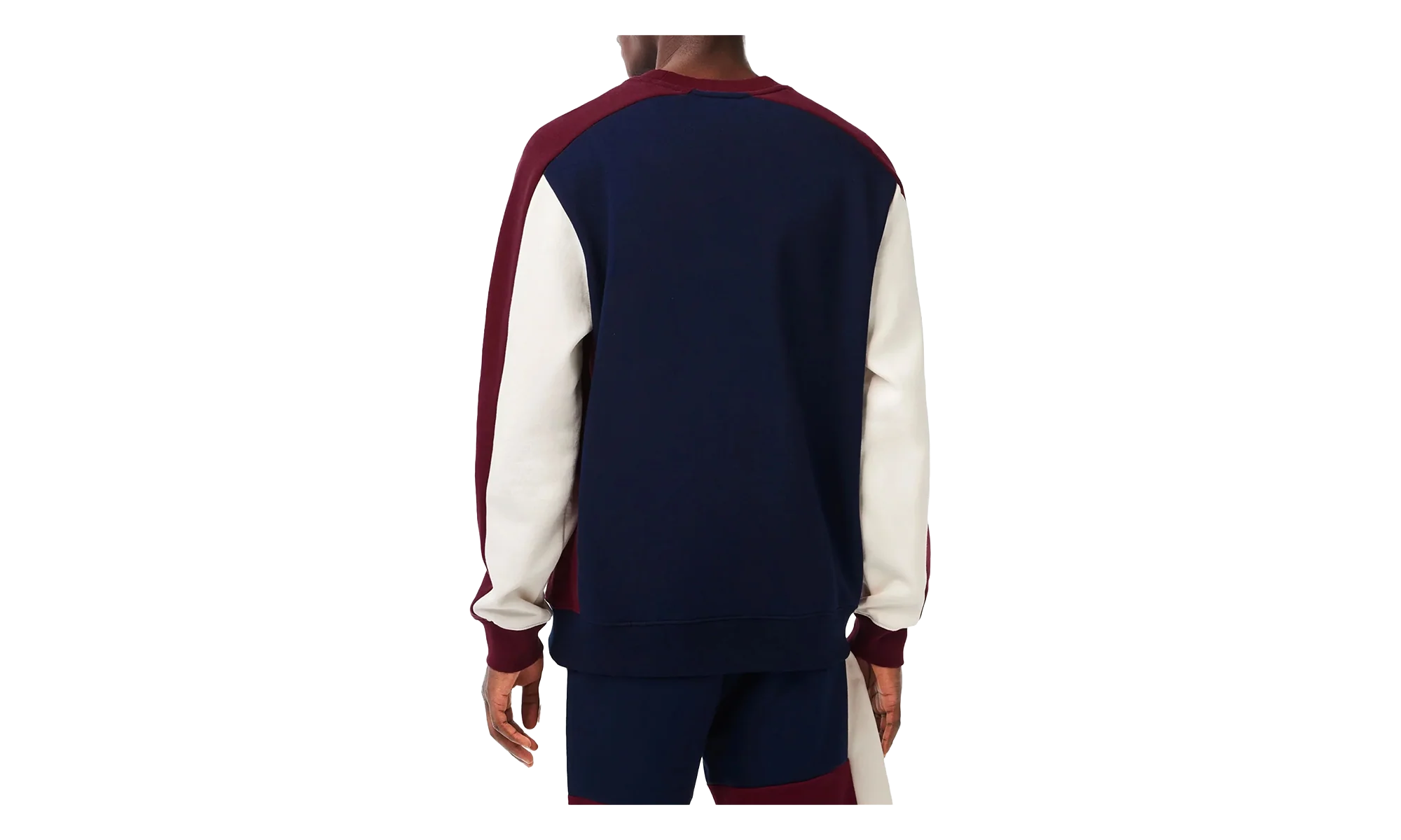 Brushed Fleece Colourblock Sweatshirt "Navy / Zinfandel" SH1299 PIG