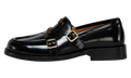 Double Buckle Leather Moccasin WMNS "Black" MOMS006002 PS679 00N99
