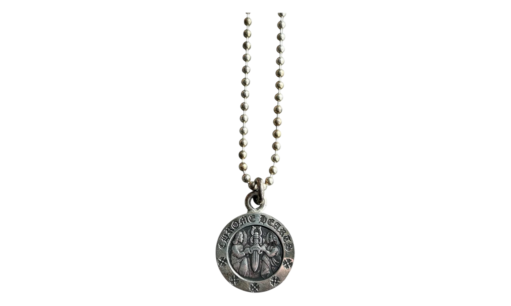 Angel Medallion Necklace "Silver" CHRM0947