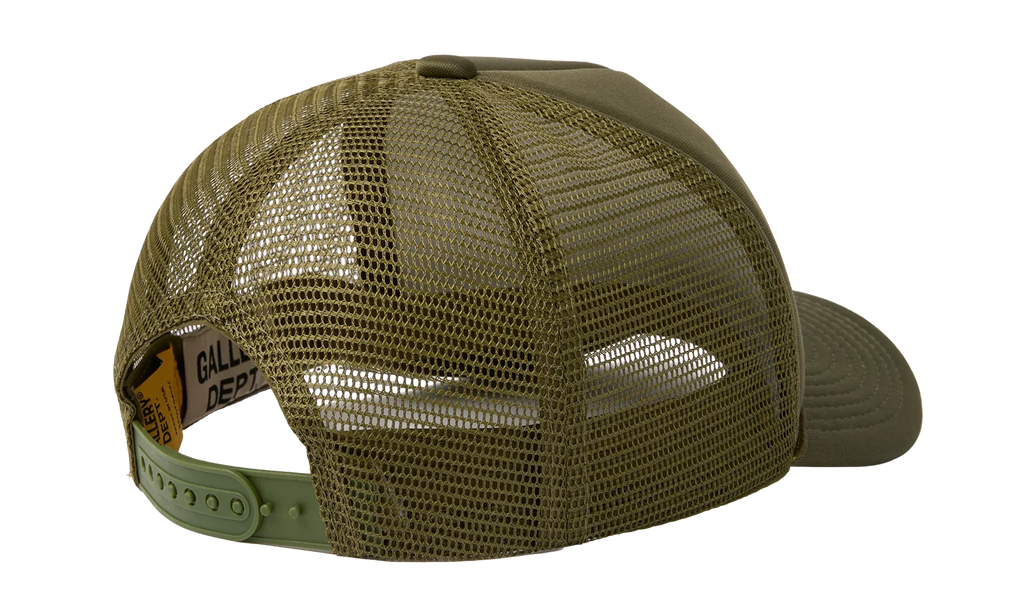 GD Logo Trucker Cap "Olive Green / Orange" GD013