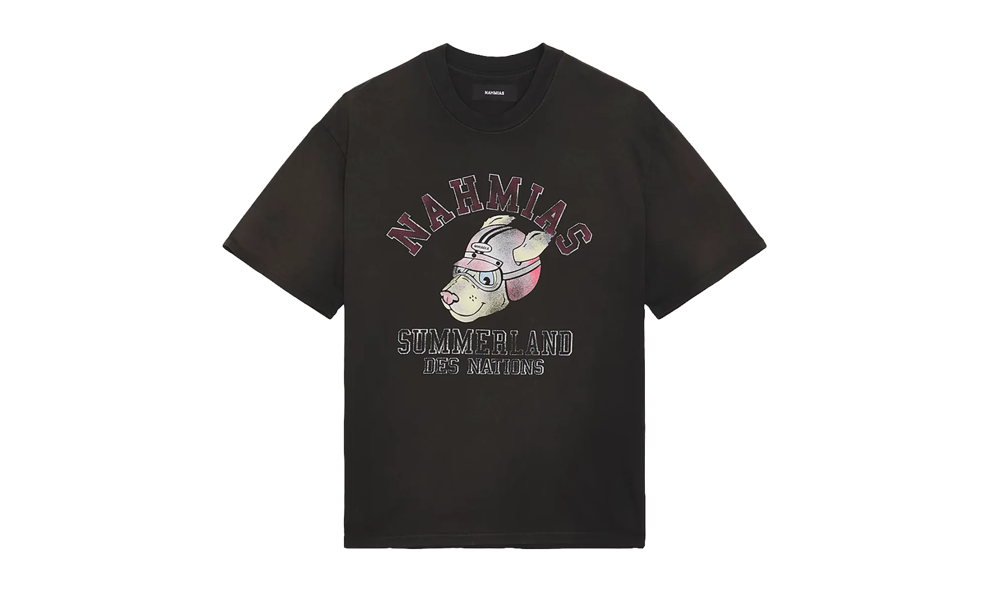 Des Nations Boxy T-Shirt "Aged Black" Y10 T23Q24 007 AGED