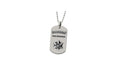 Raised star dog tag & Ball Chain "Los Angeles limited edition - Silver" CHRM0665