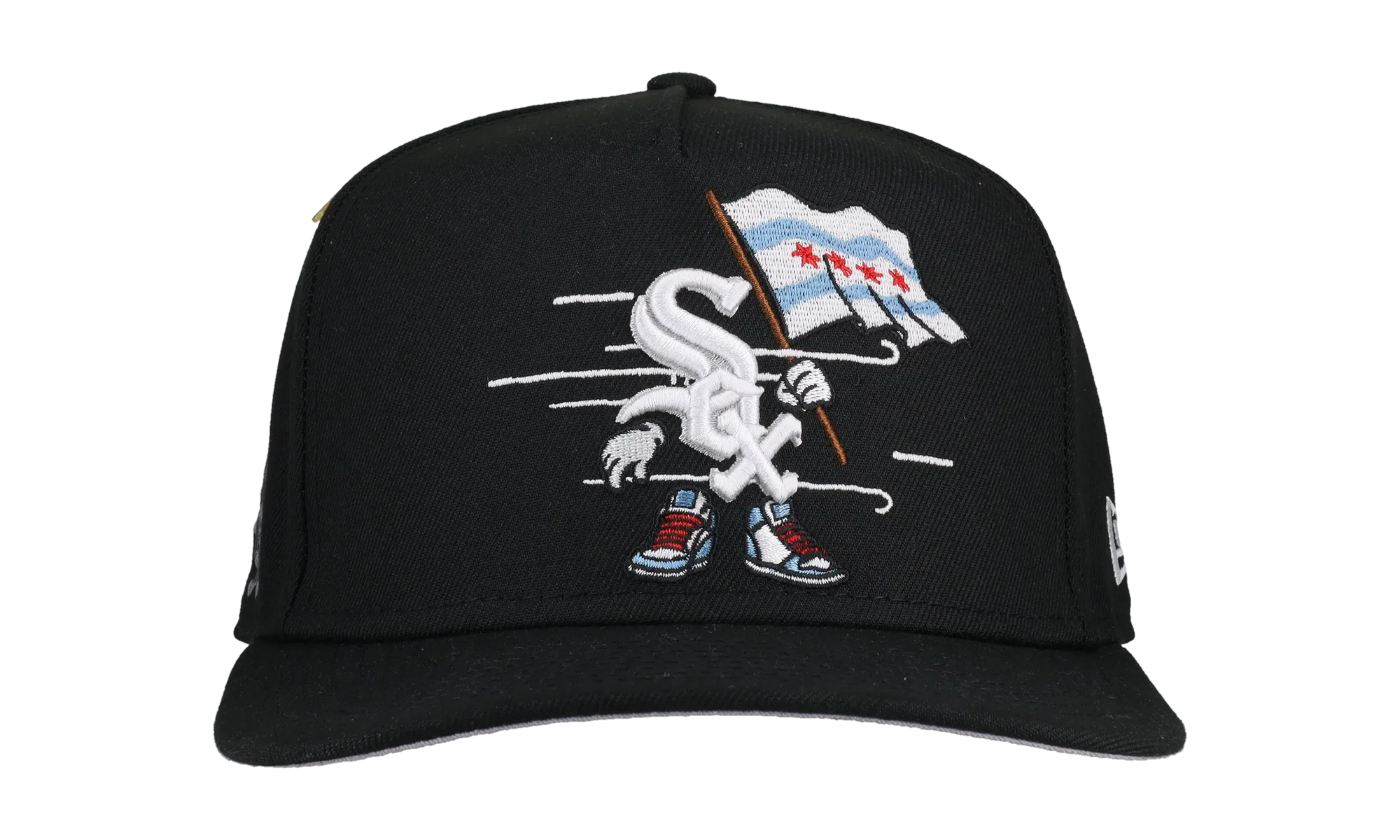 9FIFTY Chicago White Sox Cartoon A Frame Snapback Hat "Black" NE98