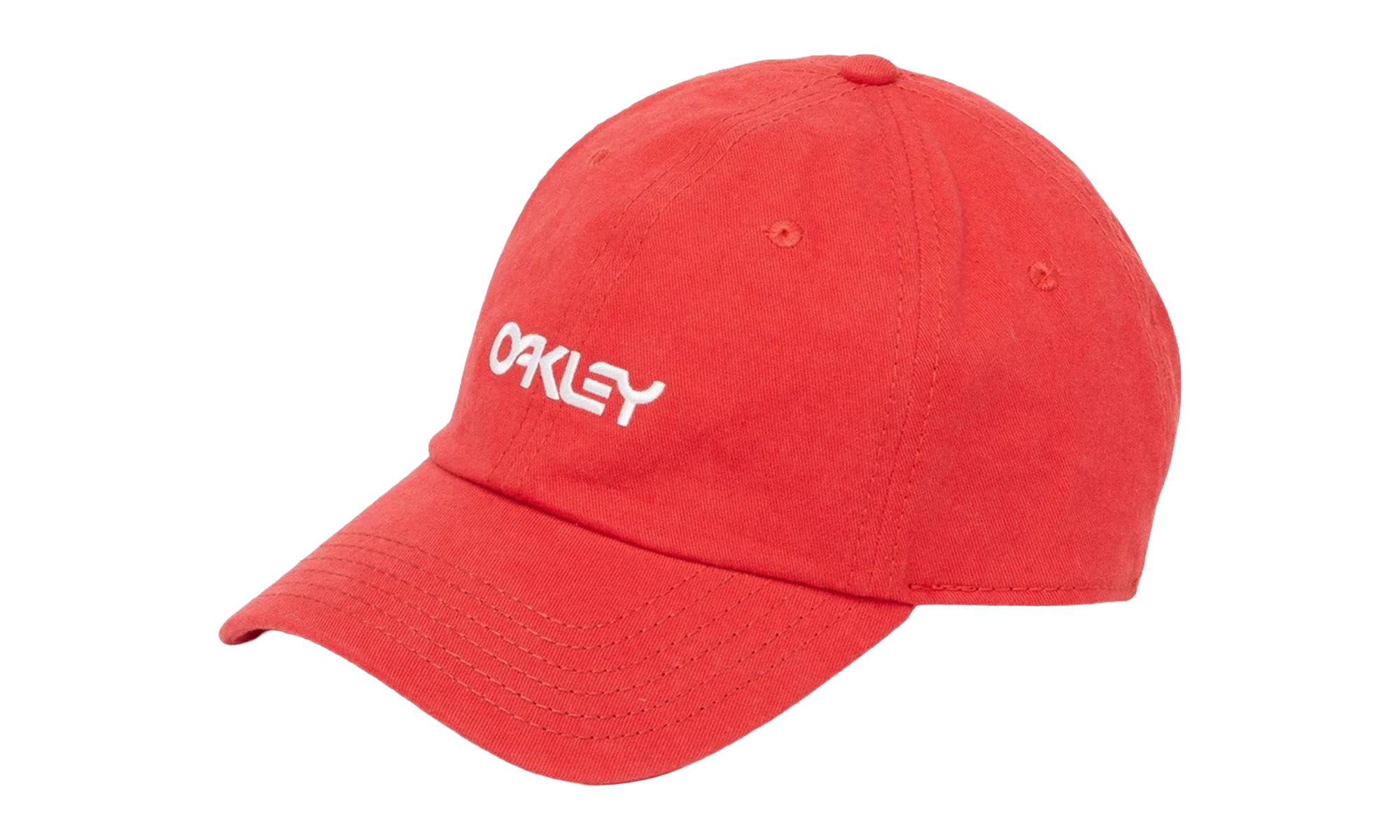 6-Panel Washed Cotton Strapback Hat "Red Line" 912029 465 OAKLEY