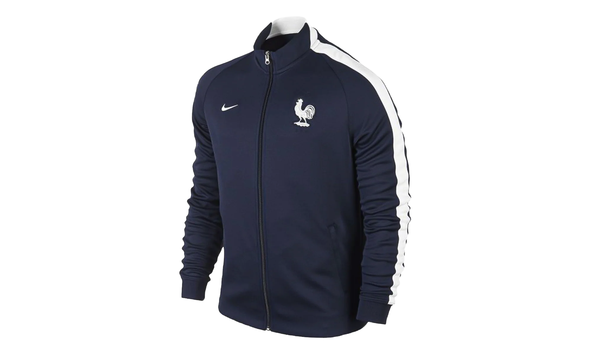 N98 France Authentic Track Jacket "Midnight Navy / White" 589858 410
