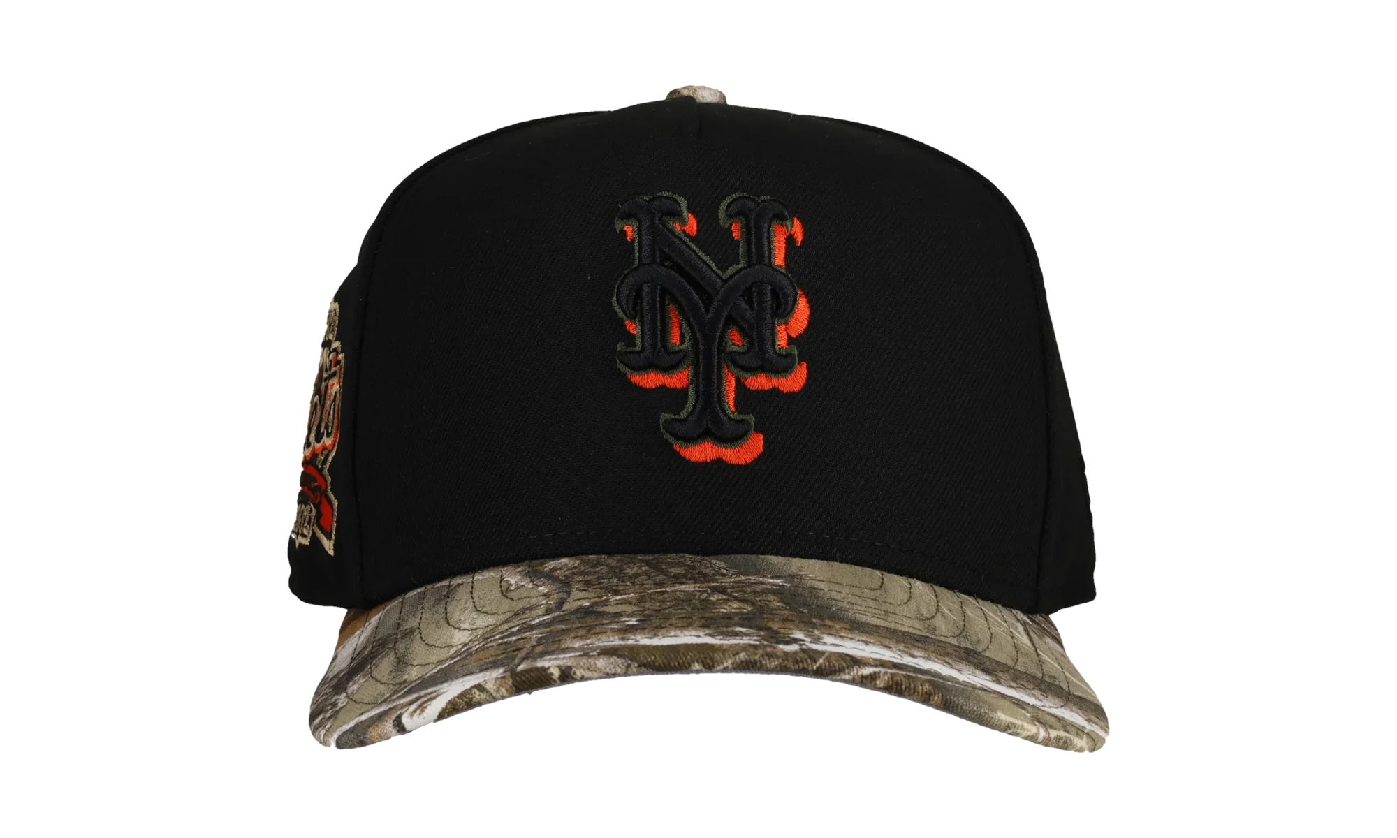 9FIFTY New York Mets 40th Anniversary A Frame Snapback Hat "Real Tree / Black" NE211