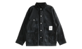 Washed Coverall Jacket "Black" 252AQNH JKM05 BLAC