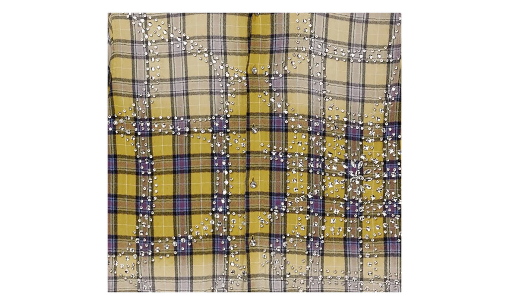 Jeweled Flannel Top "Lemonhead" VAL51