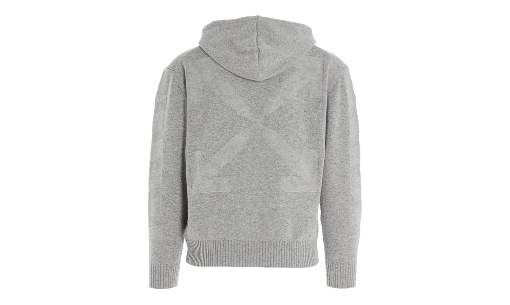 Arrow Cashmere Hoodie "Grey" OMHA097F20KNI0010900