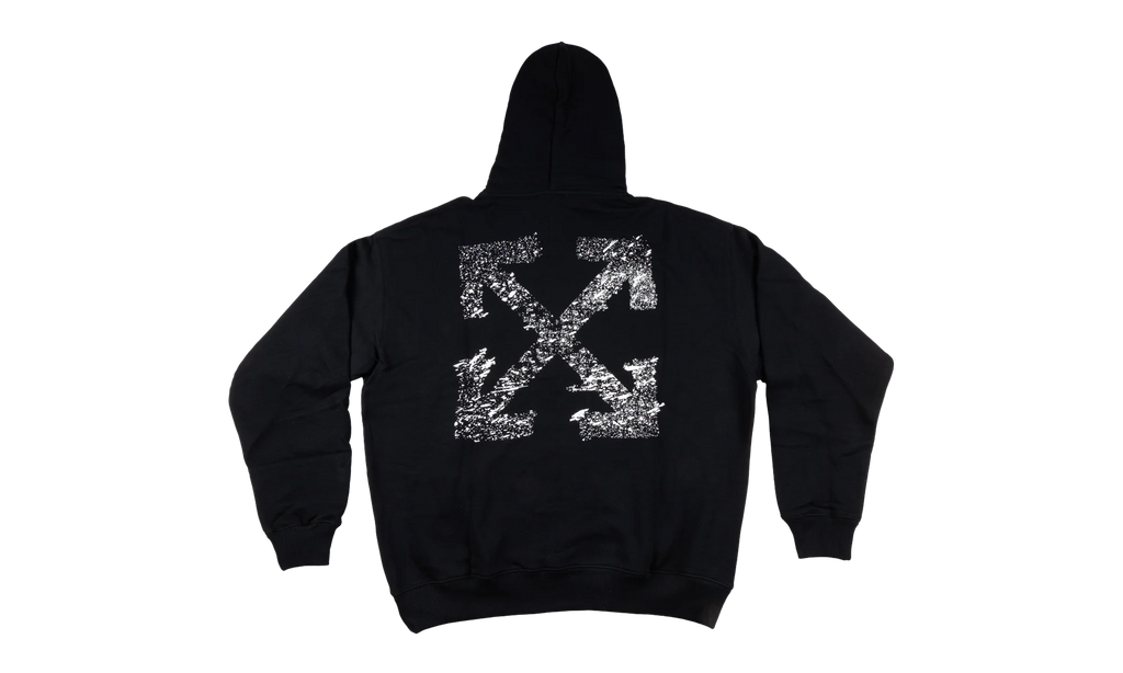 PAINT SPLATTER ARROW DIAG FRENCH TERRY HOODIE "Black" 44OWOS26K062 001