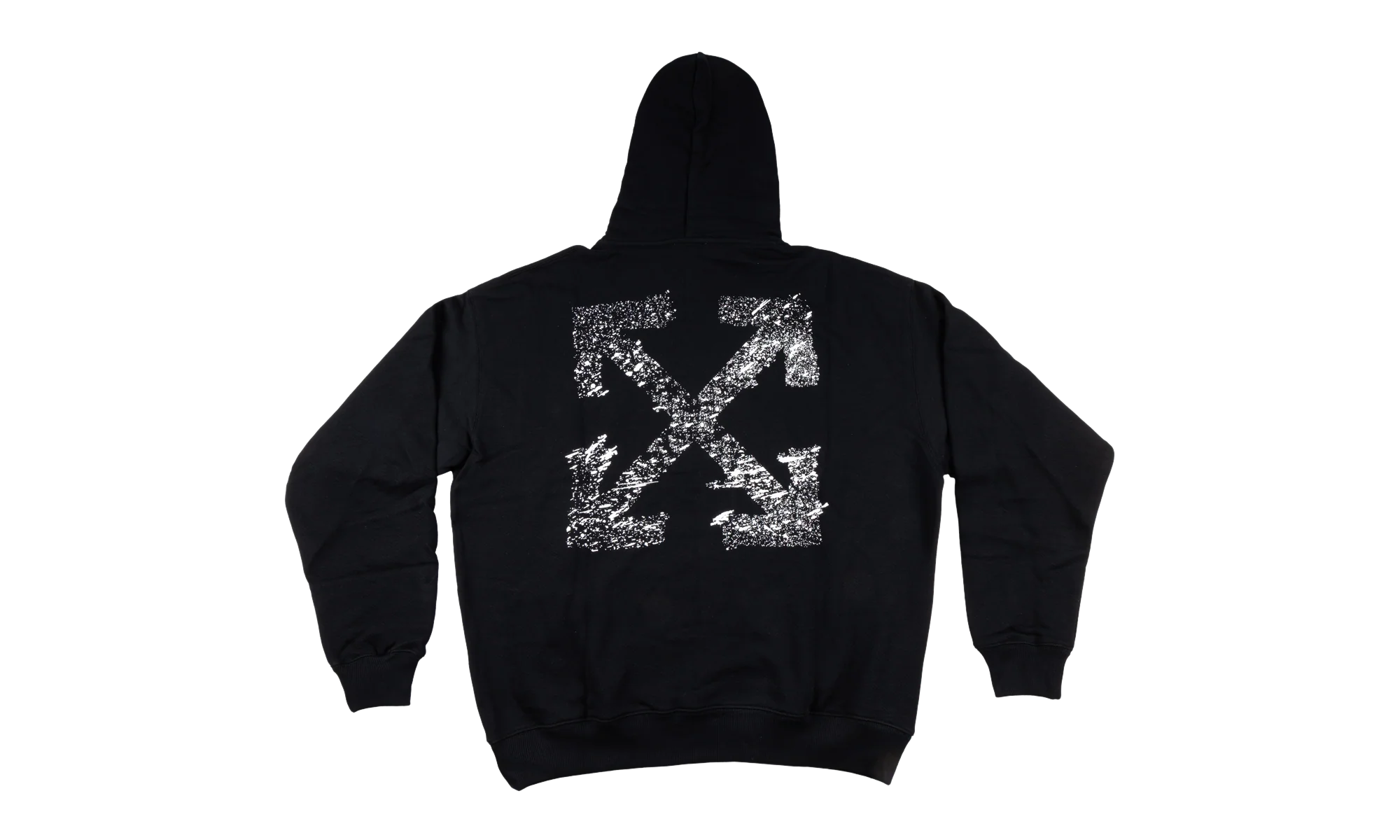 PAINT SPLATTER ARROW DIAG FRENCH TERRY HOODIE "Black" 44OWOS26K062 001