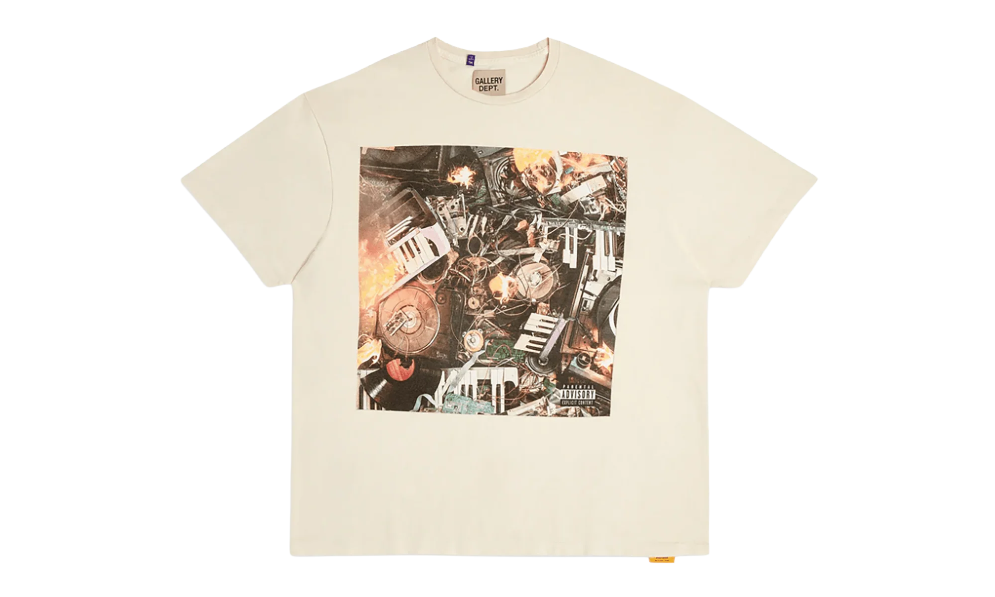 Misery Logo Short Sleeve Tee Shirt "Cream Multi" GD113