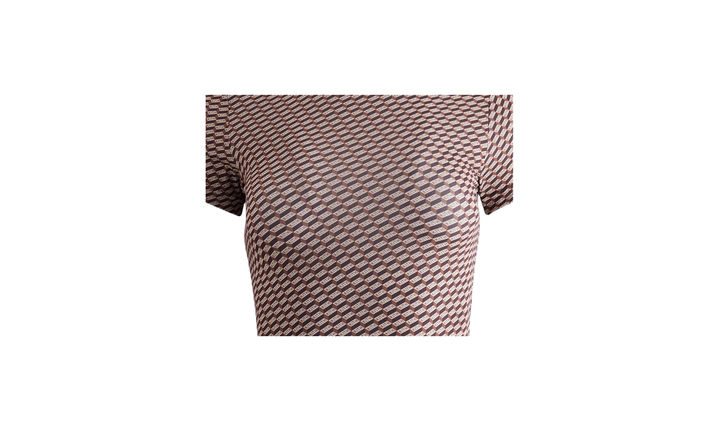 Mulberry Sheer Monogram Tee WMNS "Brown" khw030293 210