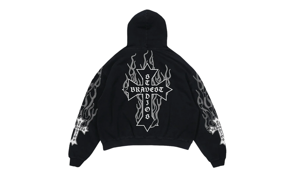 Flames Sweatsuit "Grey" BS111