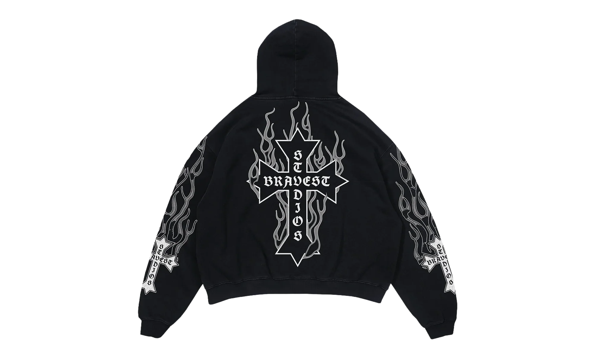 Flames Sweatsuit "Grey" BS111
