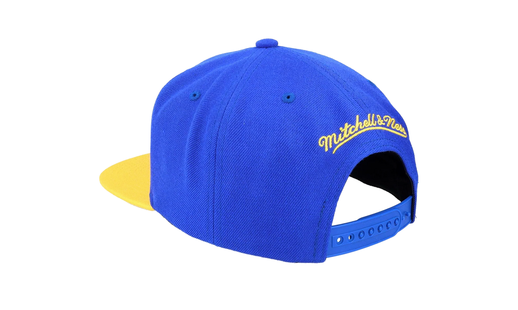 NBA Team 2 Tone 2.0 Snapback Cap "Golden State Warriors - Royal / Yellow" HHSS3264 GSWYYPPPRYYW