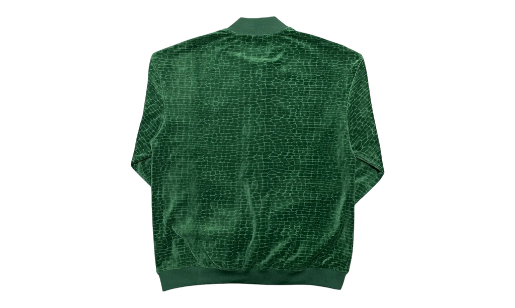 Croc Jacquard Velour Track Jacket "Green" SMT223 GRN