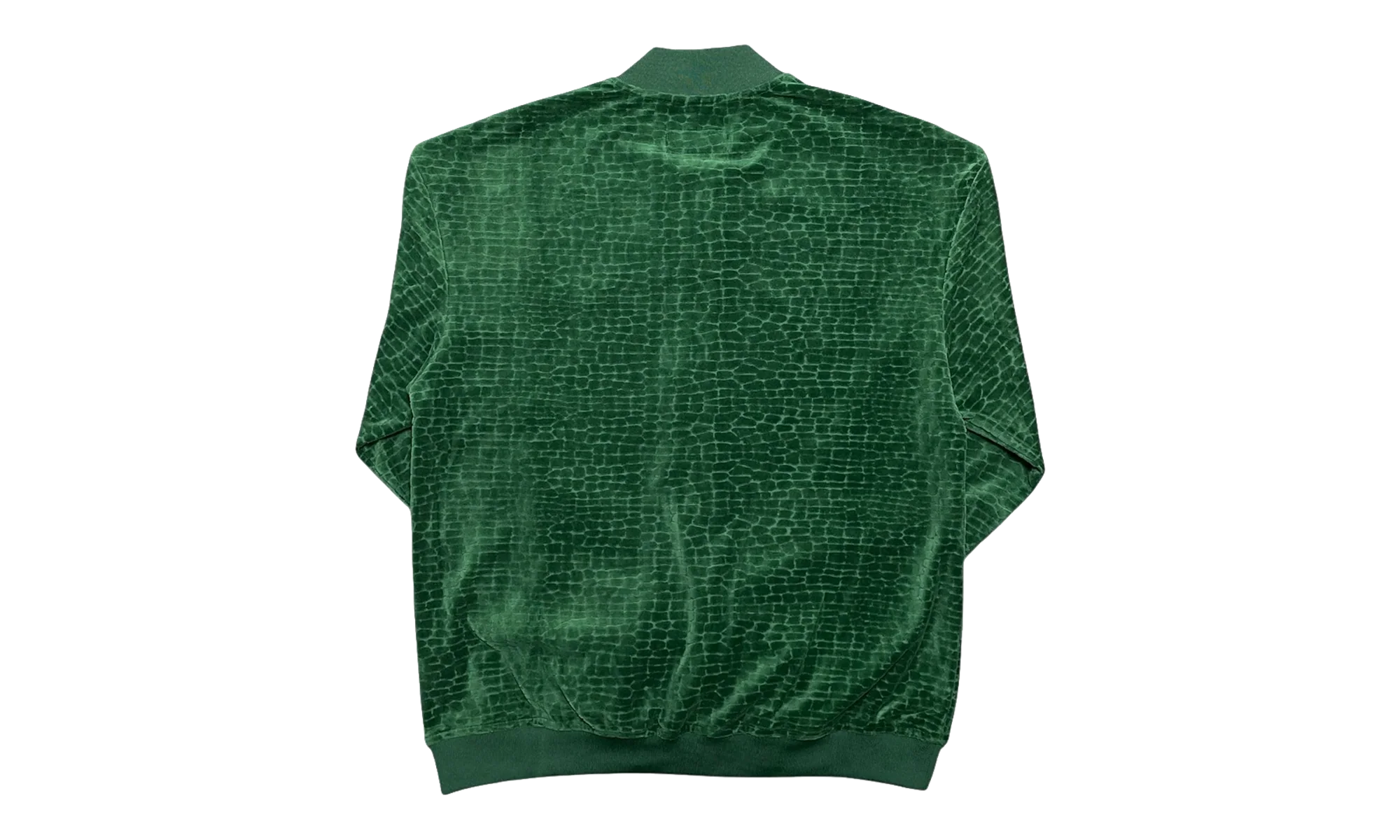 Croc Jacquard Velour Track Jacket "Green" SMT223 GRN