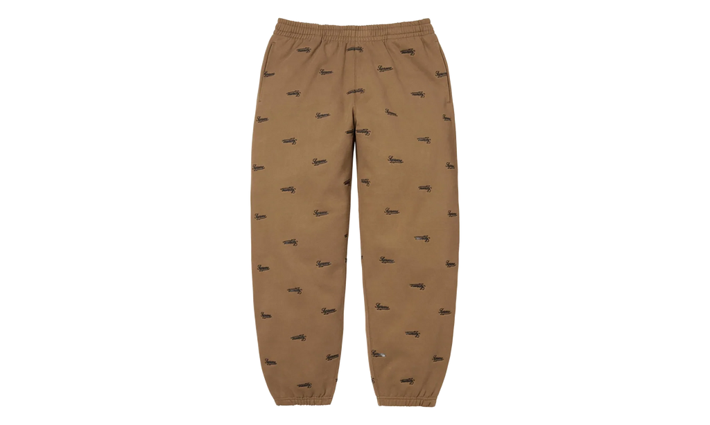 Repeat Script Sweatpants "FW25 - Dark Khaki" SU27082