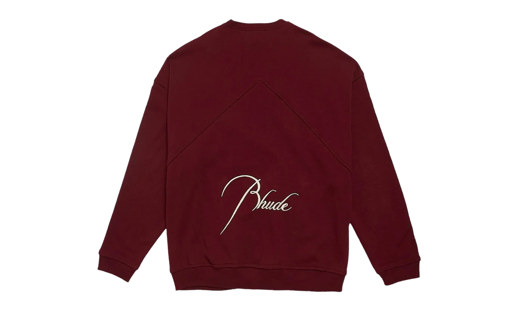 Embroidered Crewneck "Burgundy" PF22SW01012800