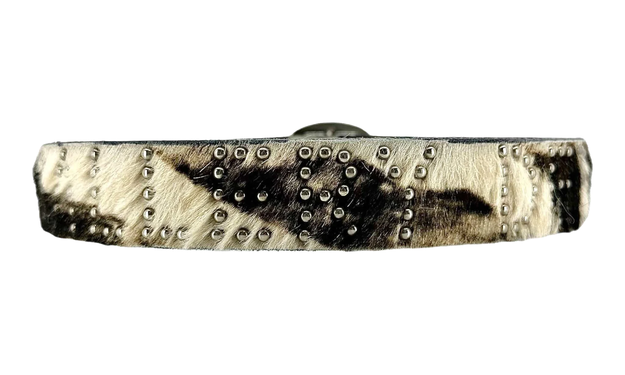 Reptile Studded Fur Belt "Black" GDRSFBB