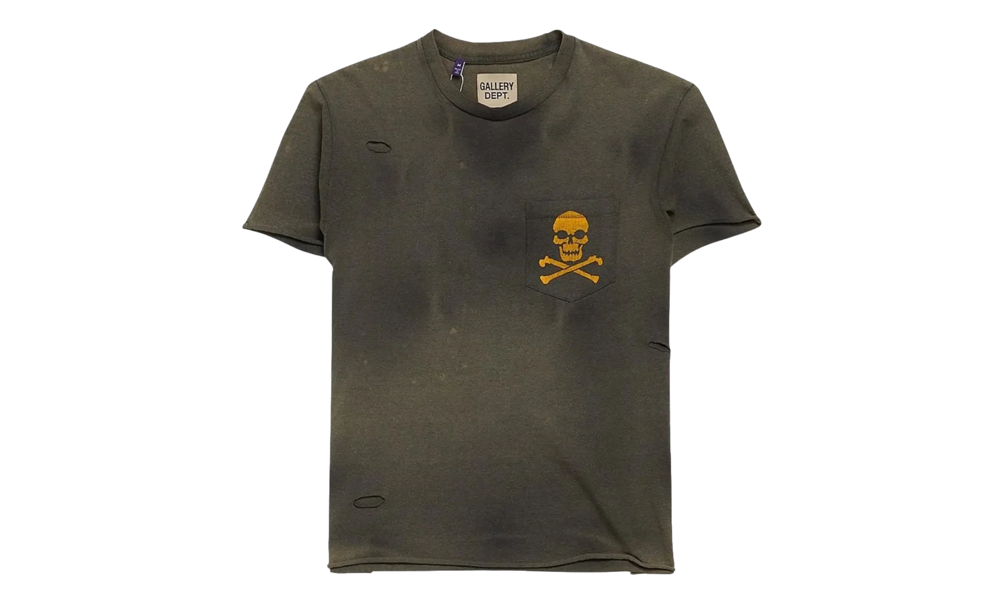 Distressed Bones T-Shirt "Faded Black" CR0P4J2N