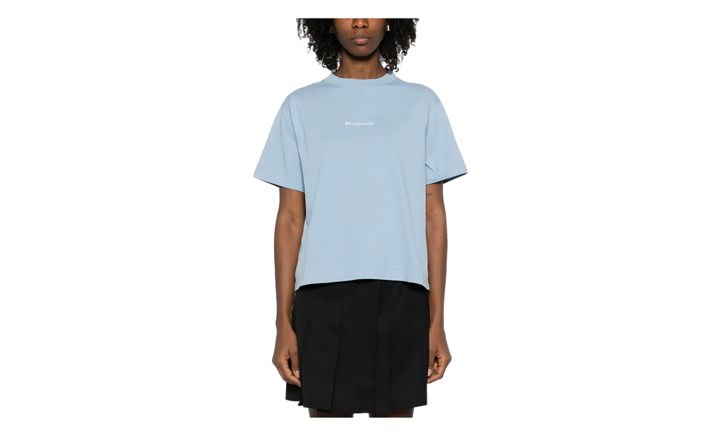Medium Fit T-Shirt WMNS "Light Blue" 850990 TTVJ1 4773