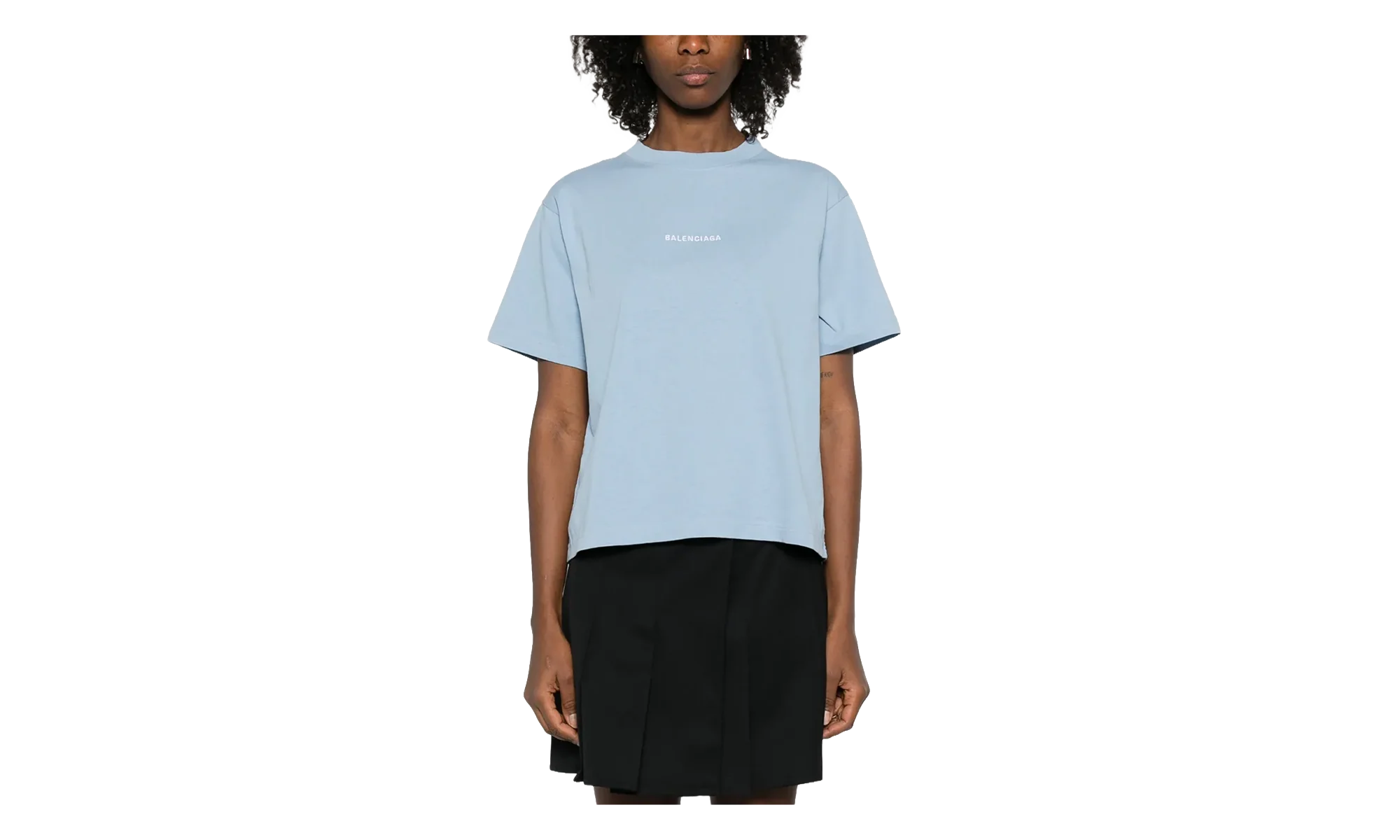 Medium Fit T-Shirt WMNS "Light Blue" 850990 TTVJ1 4773