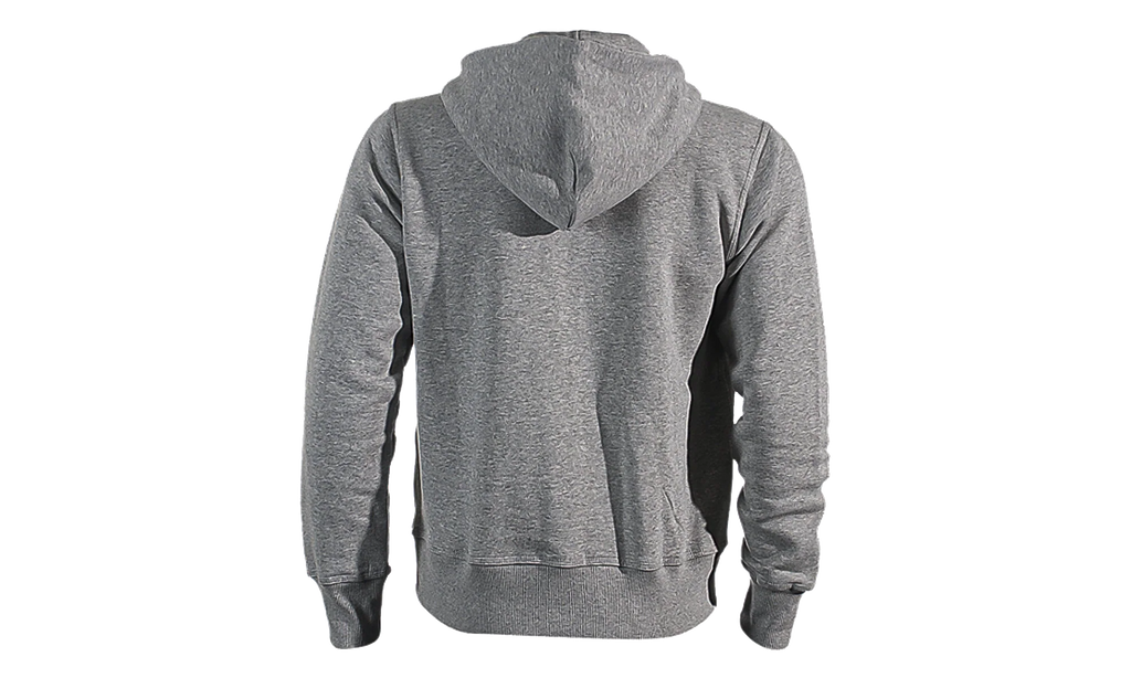 Brushed Fleece Zip Hoodie "Heather Grey / Black" 502638 063