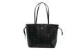 Small Liz Reversible Tote in Visetos "Black" MWPDSLR02BK001