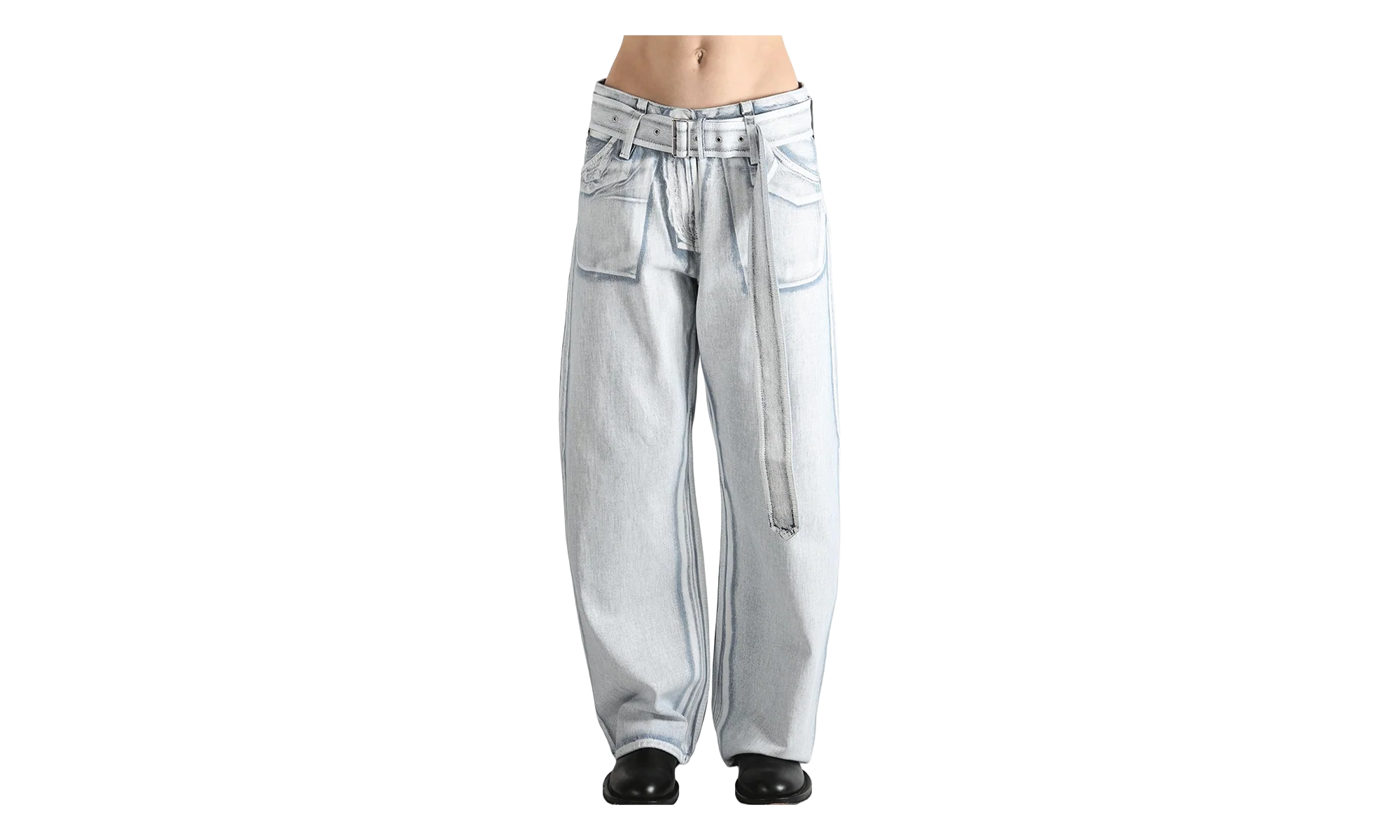 Casual Jeans WMNS "Blue White" FN WN TROU001609 BLUE WHITE