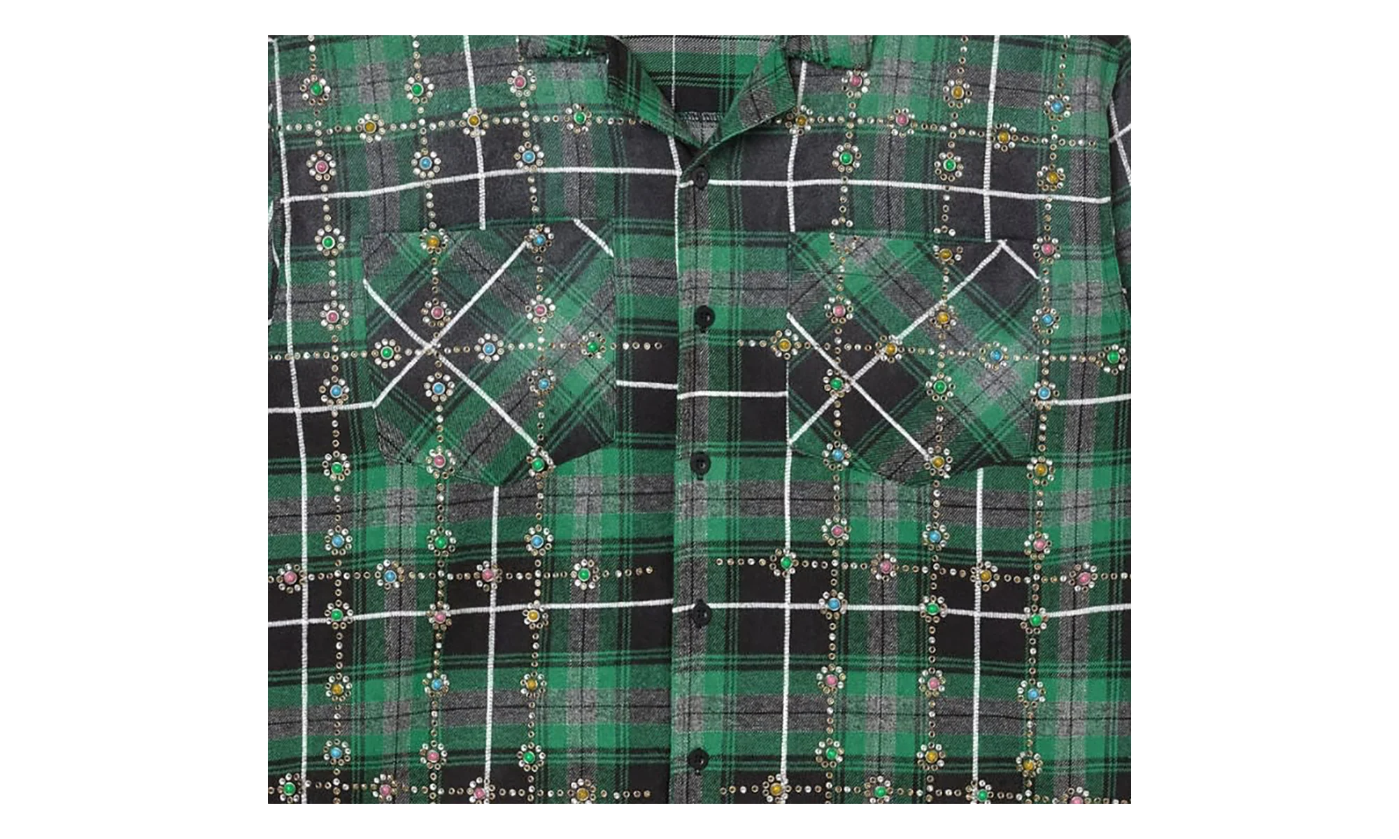 Grinch Gems Flannel "Green" 11451 10004VFGGFG GREE